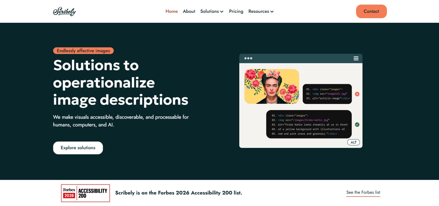 Webflow accessibility and page speed optimization for an accessibility company